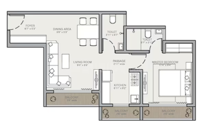 1 BHK Layout